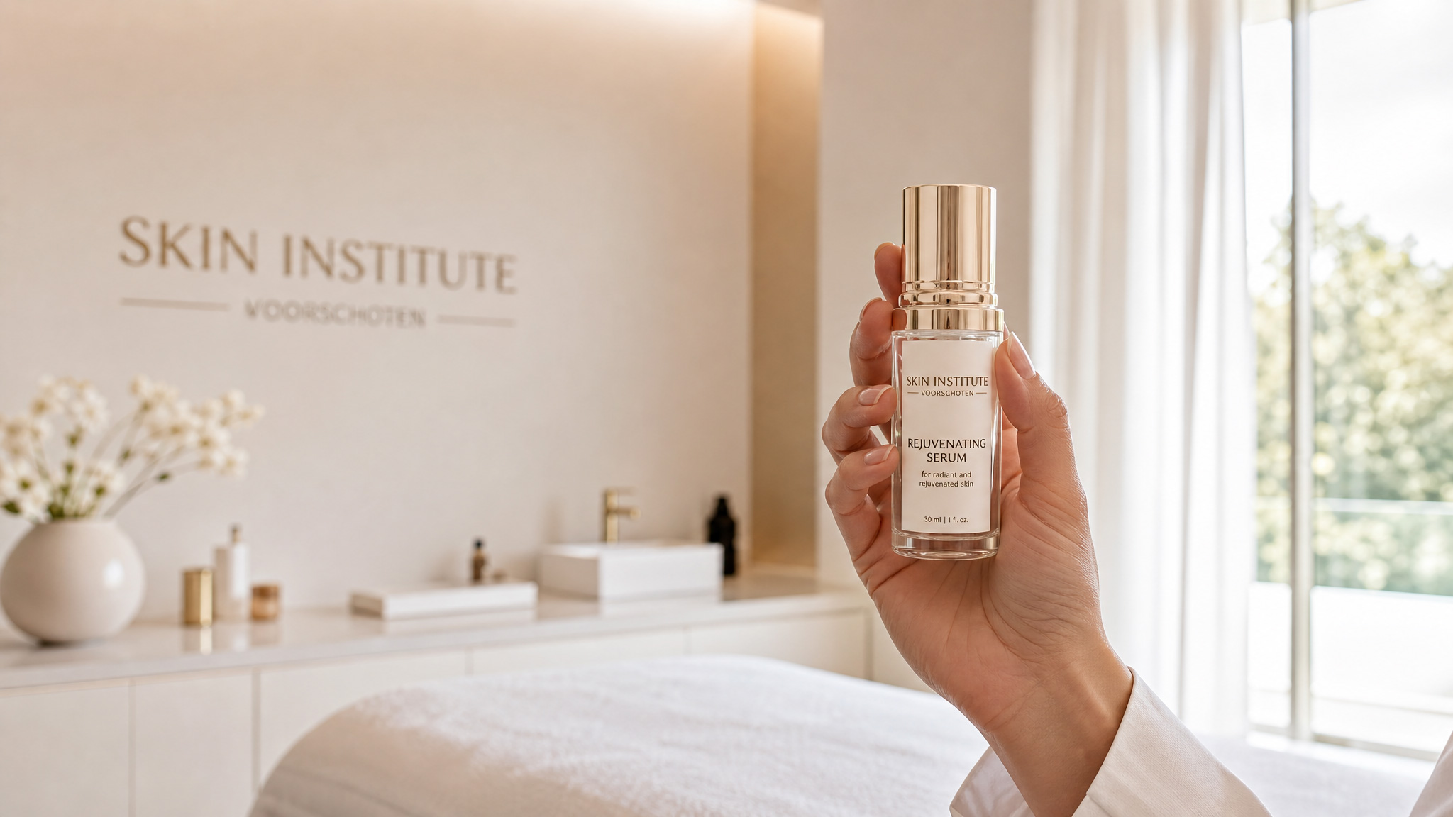 Huidverbeterende behandeling met luxe serum bij Vanessa Karreman Voorschoten.